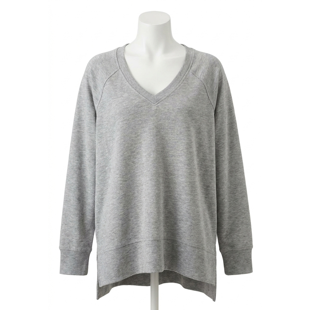 NEW Z SUPPLY v-neck pullover sweater in heather grey